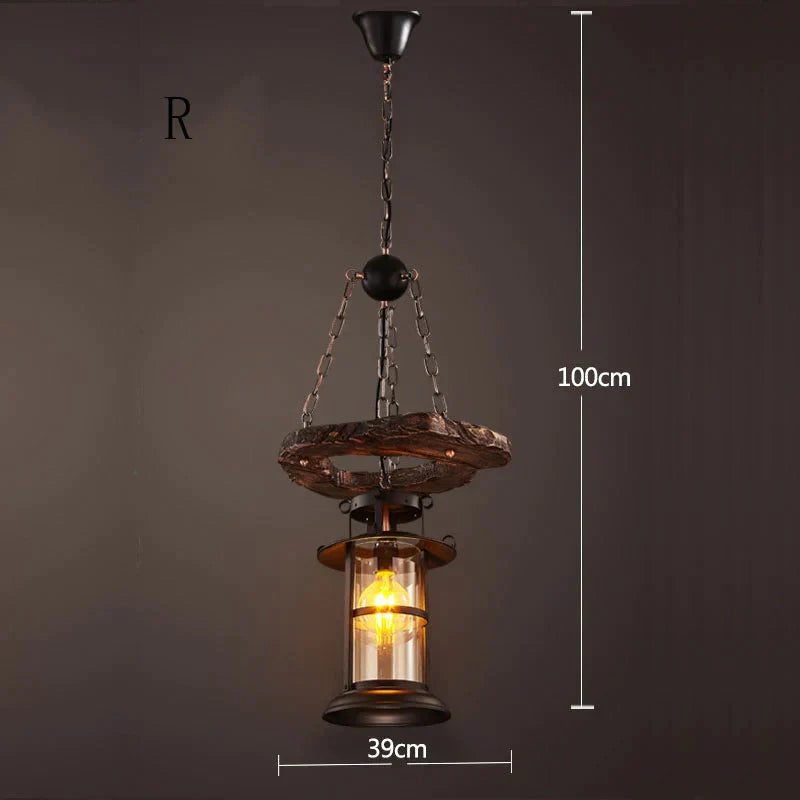 Industrial Style Country Restaurant Bar American Chandelier R Pendant