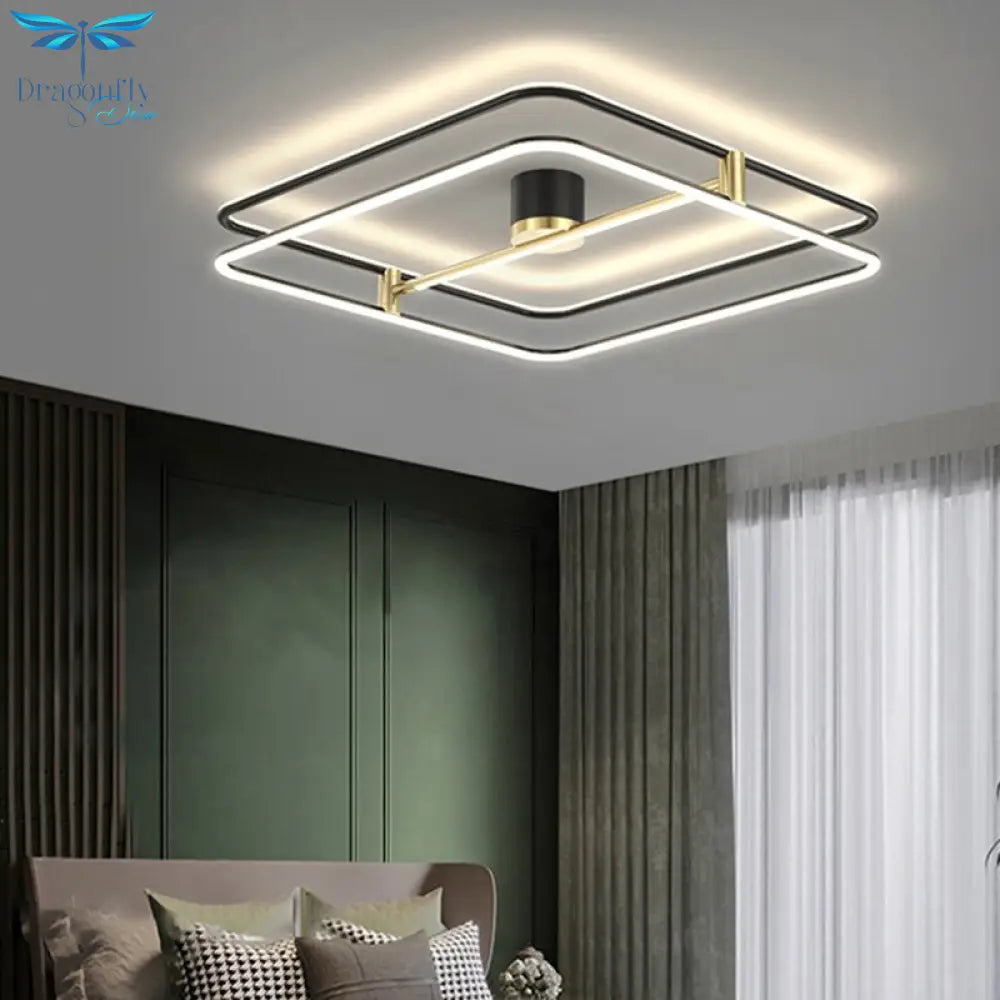 Recessed Led Ceiling Lights Simple Modern Bedroom Lamp Nordic Light Luxury Living Room Creative