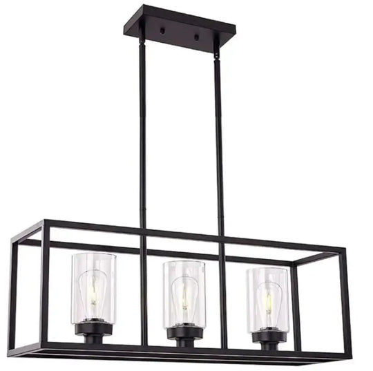 Rectangular Chandelier Dining Table Lamp Creative Simplicity Bar Living Room Marble Glass Up / 3