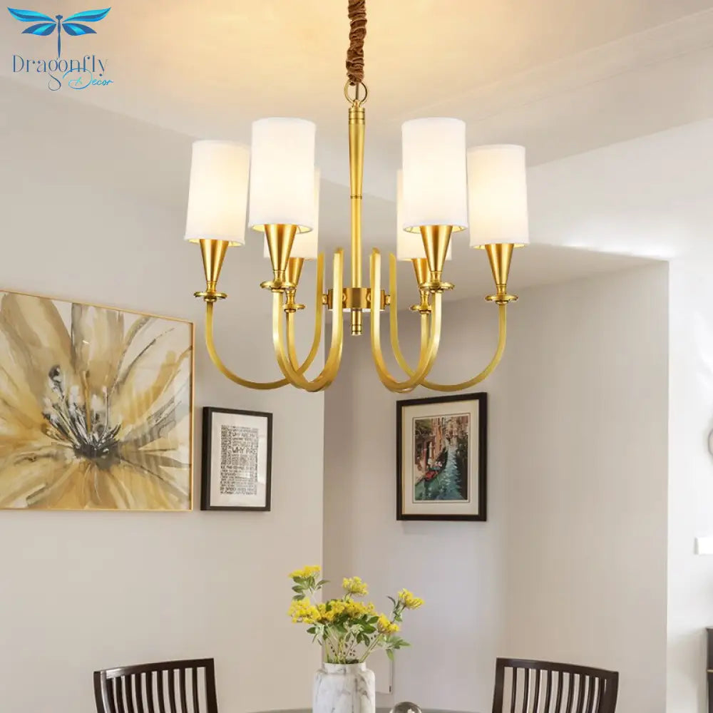 Refined Copper Elegance: Classic American Country - Style Chandelier For Living Spaces Chandelier