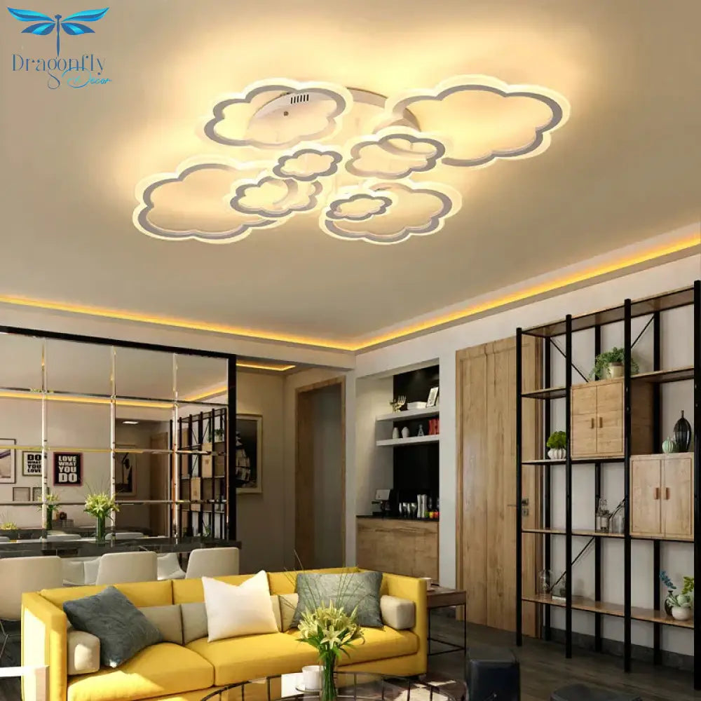 Remote Control Dimming Led Ceiling Lights Lamp For Living Room Bedroom Deckenleuchten Modern