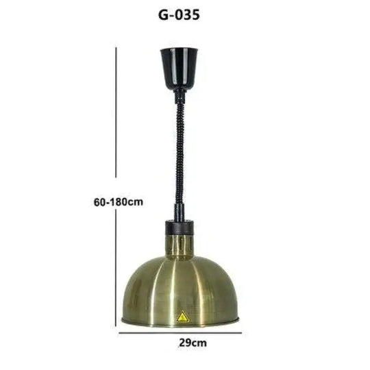 Restaurant Food Insulation Lamp Heating Commercial Chandelier Single - Head Barbecue B / 12W Pendant