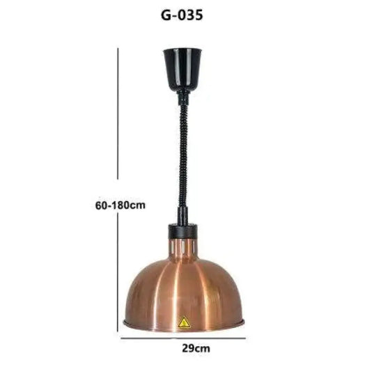 Restaurant Food Insulation Lamp Heating Commercial Chandelier Single - Head Barbecue G / 12W Pendant