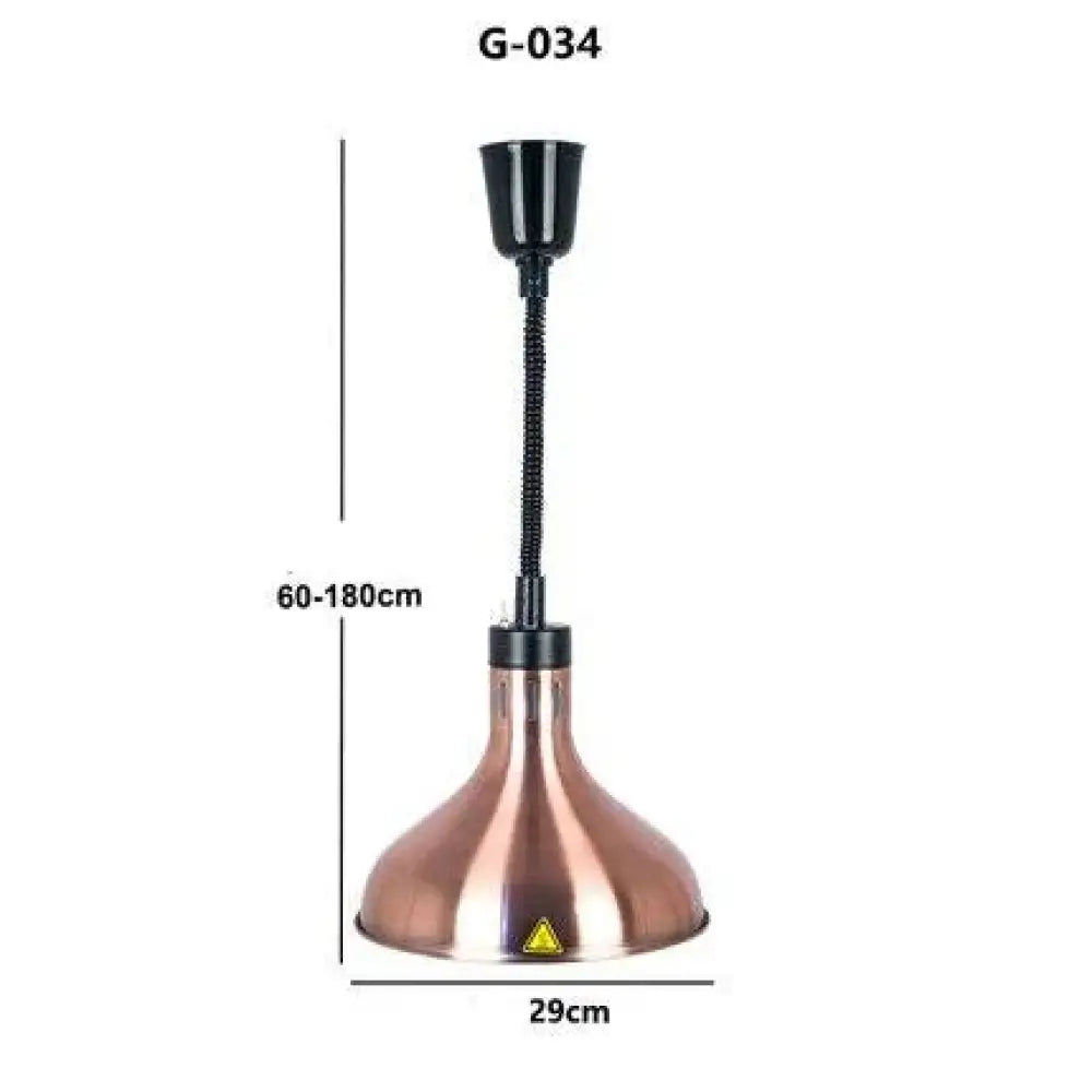Restaurant Food Insulation Lamp Heating Commercial Chandelier Single - Head Barbecue Q / 12W Pendant