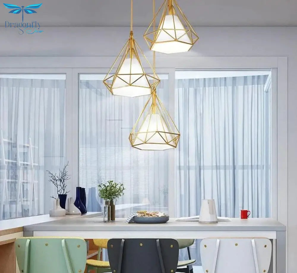 Retro Loft Industrial Led Pendant Lights Copper Hanging For Kitchen Living Room Bedroom Aisle