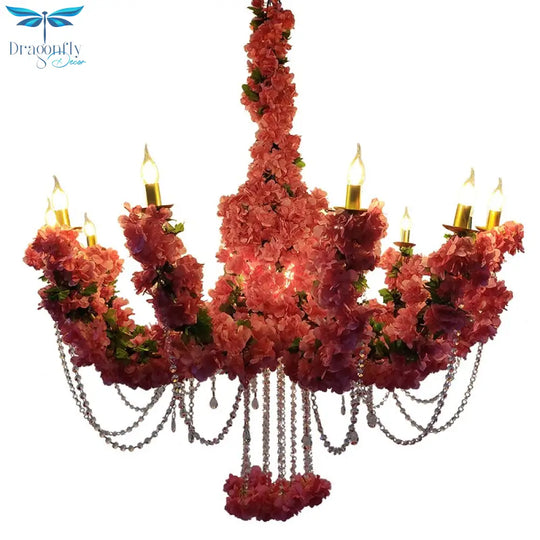 Romantic Bouquet Pendant Light Industrial Style Theme Music Restaurant Hot Pot Shop Fiower