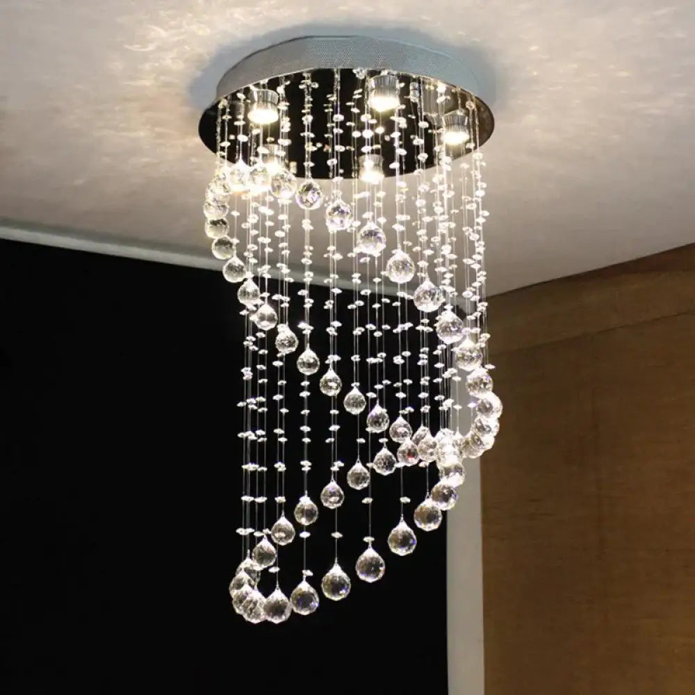 Royal Europe Loft Chandelier With Gu10 5 Lights Crystals Classical Lamps For Bedroom Hotel Lobby