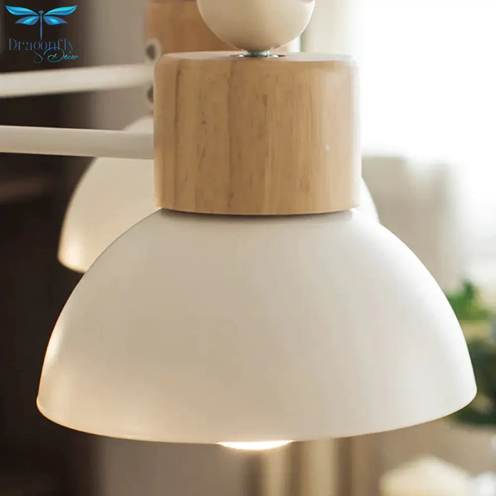 Sailing Boat Living Room Hanging Pendant Lights Wood Art Deco Chandelier