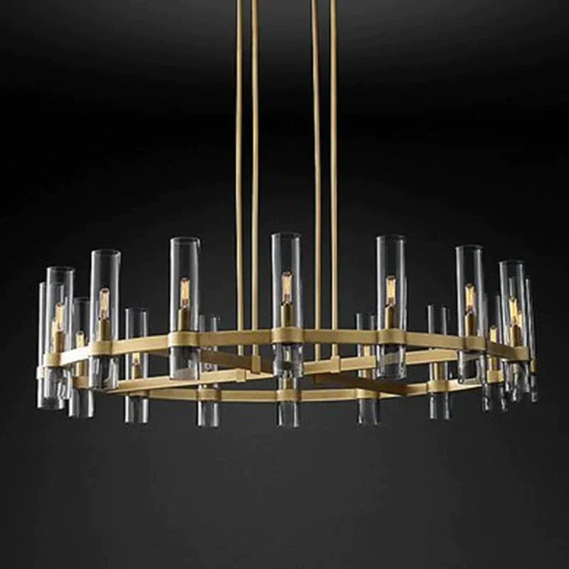 Serenity - American Loft Lighting Clear Glass Round Chandelier