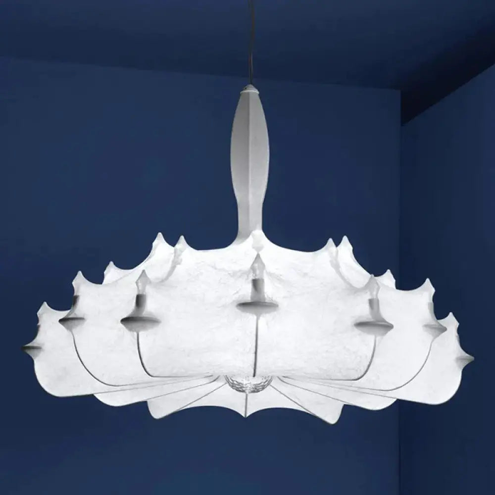 Silk Chandelier Simple Nordic Restaurant Creative Cocoon Lantern Decorative Lamp Dia40Cm Pendant
