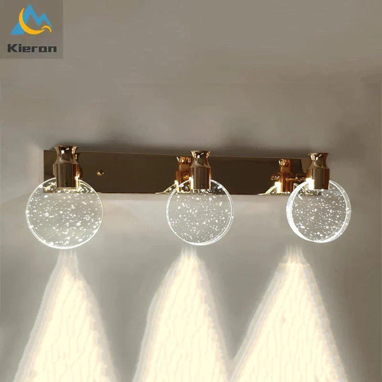 Simple Crystal Led Wall Lamp For Bathroom Bedroom Light