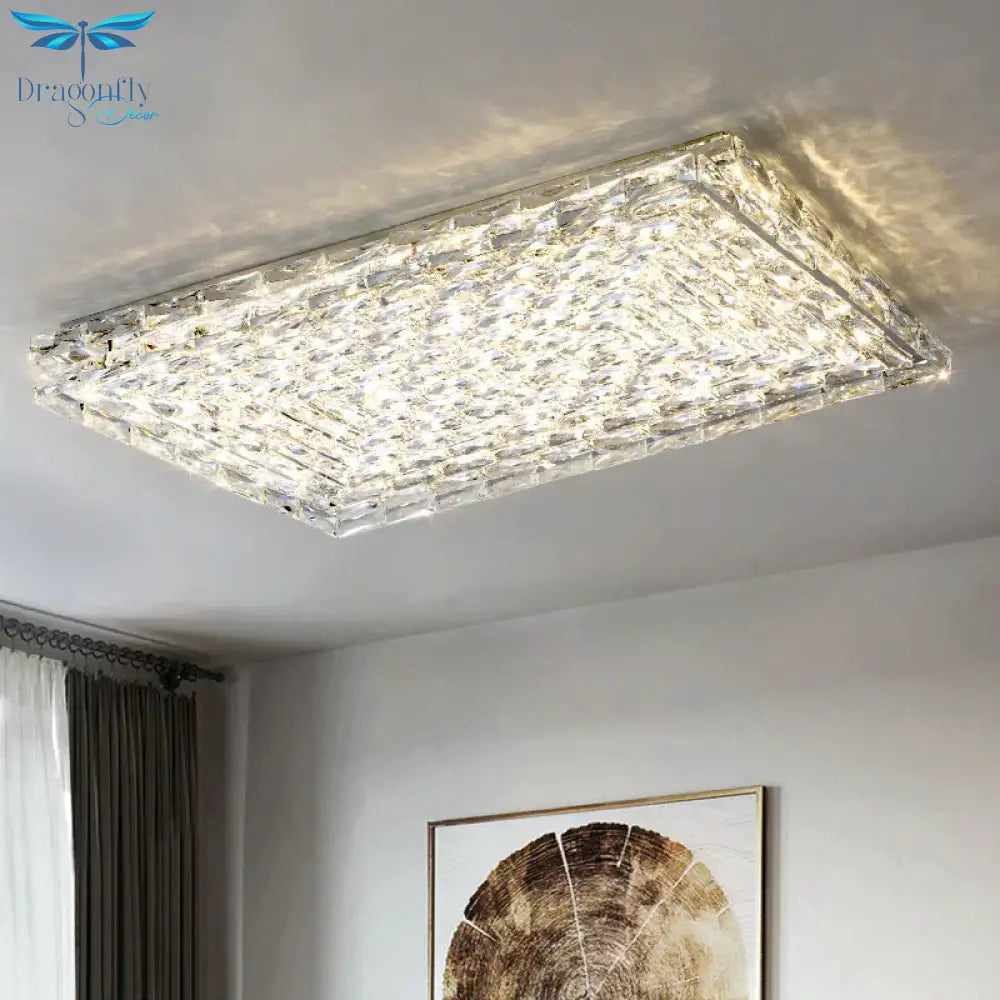Simple Living Room Ceiling Lamp Led Crystal