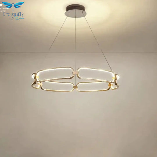 Simple Luxury Villa Stairs Multi - Head Living Room Dining Ring Atmosphere Chandelier Bedroom Lamps