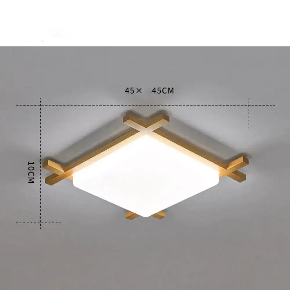 Simple Modern Corridor Square Log Led Living Room Lamps As Show / Medium White Light Ceiling