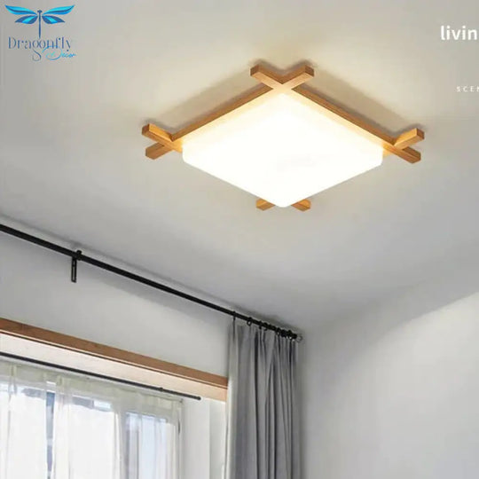 Simple Modern Corridor Square Log Led Living Room Lamps Ceiling