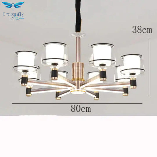 Simple Modern Living Room Lamp Atmospheric Household Arm Light Luxury Chandelier Pendant