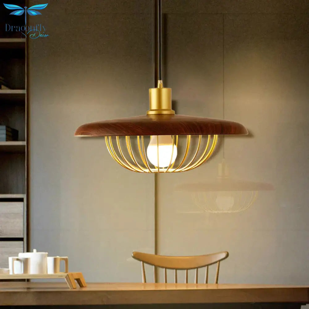 Simple Nordic Single Head Chandelier Personalized Bar Restaurant Bedroom Lamp Coffee Shop Hat