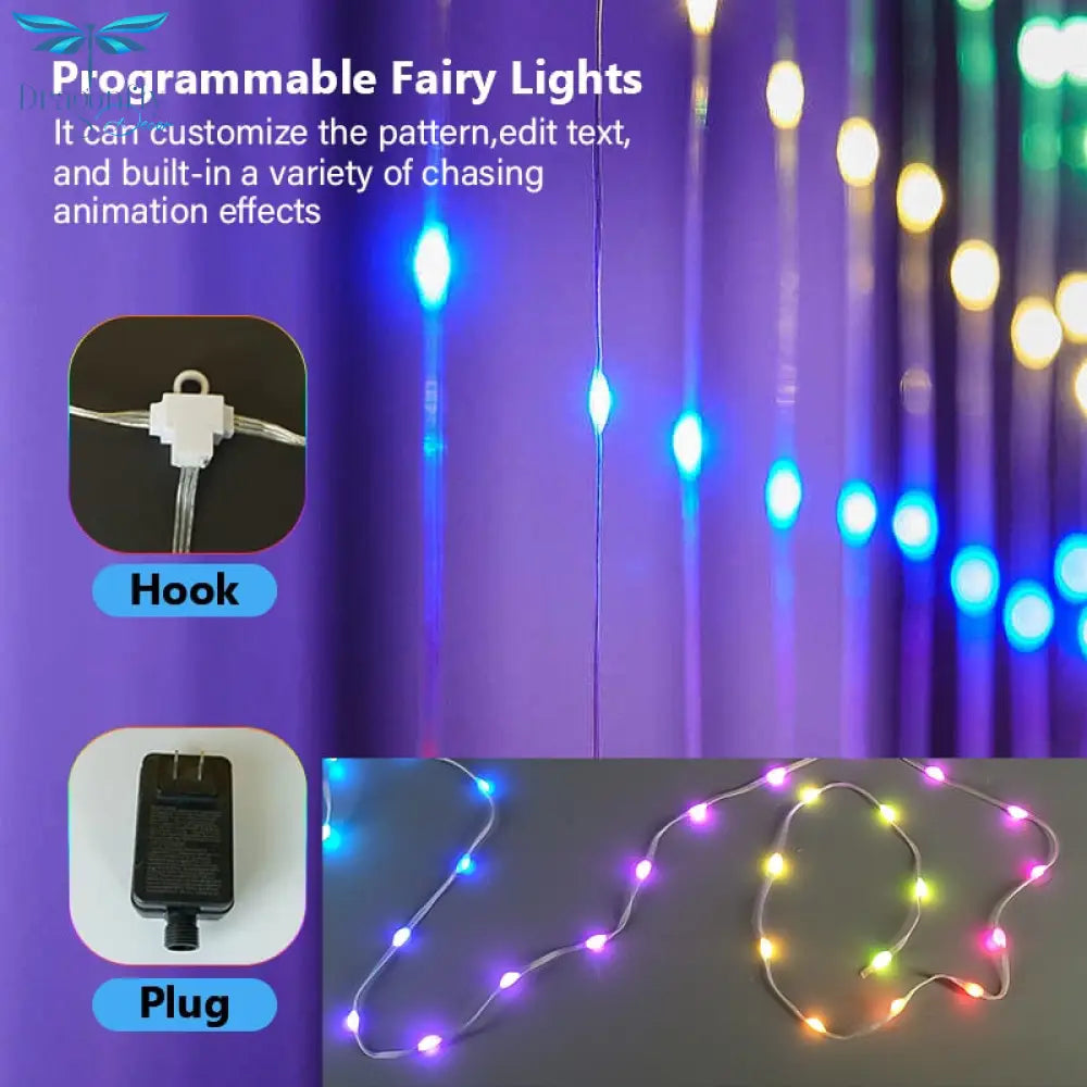 Smart Curtain Led Lights: App - Controlled Programmable Decor For Gazebos And Holidays Led String