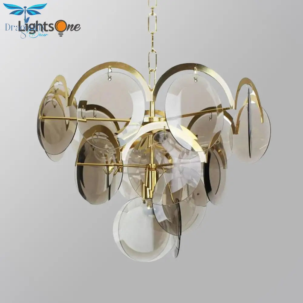 Solstice - Post - Modern Nordic Glass Chandelier For Living Room And Dining Ceiling Light