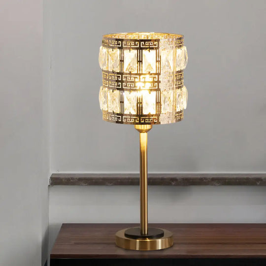 Sophie - Cylindrical Table Lamp Brass / B