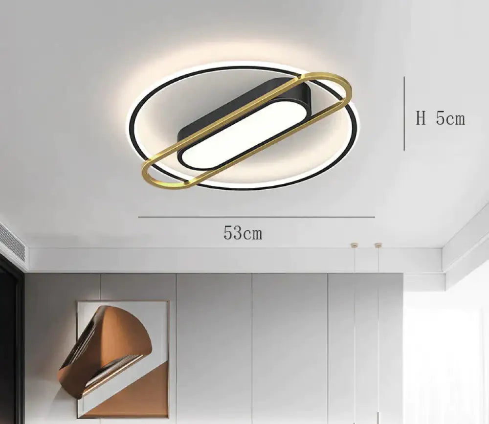 Thin Bedroom Restaurant Modern Simple Side - Emitting Led Ceiling Lamp Decoration Round / A