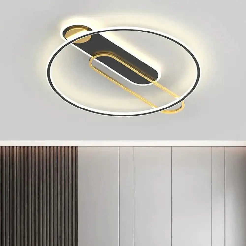 Thin Bedroom Restaurant Modern Simple Side - Emitting Led Ceiling Lamp Decoration Round / B