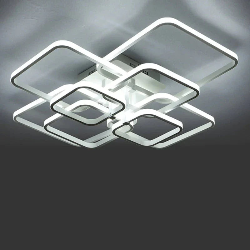 Touch Remote Dimming Modern Plafon Led Ceiling Lamp Fixture Aluminum Dining Living Room Bedroom