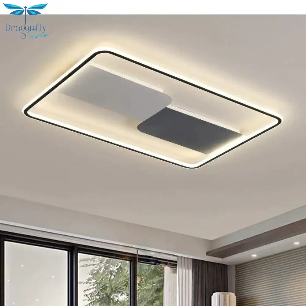 Ultra - Thin Square Ceiling Lamp For Living Room Master Bedroom