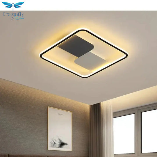 Ultra - Thin Square Ceiling Lamp For Living Room Master Bedroom