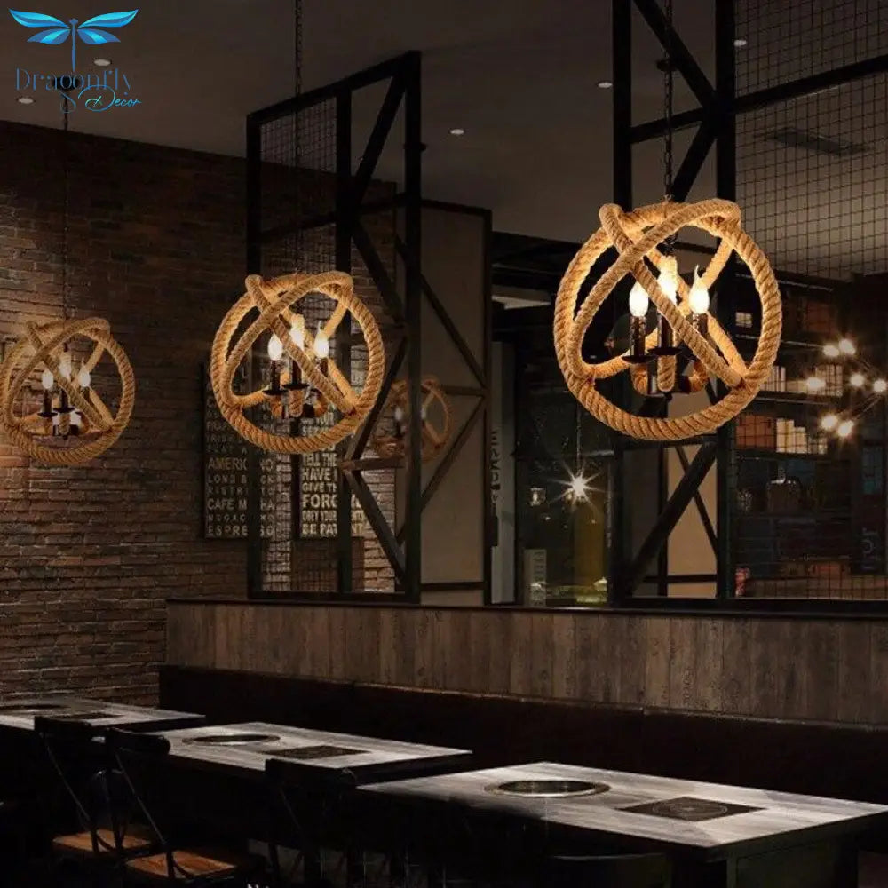 Vintage Industrial Hanging Pendant Lamp For Dining Room Corridor Decor