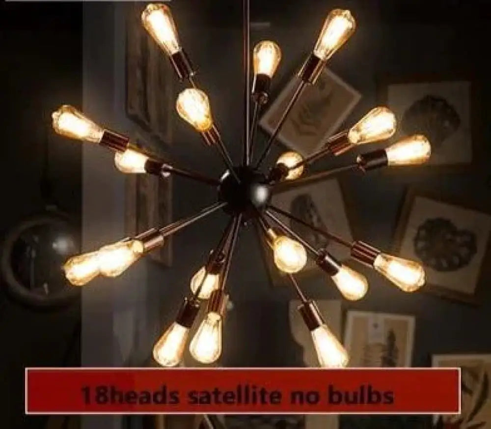 Vintage Industrial Loft Pendant Light 8/12/16/18 Heads Sputnik Lamp Restaurant Bar Lights 18Heads