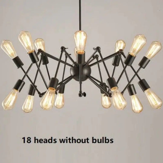 Vintage Industrial Loft Pendant Light 8/12/16/18 Heads Sputnik Lamp Restaurant Bar Lights 18Heads