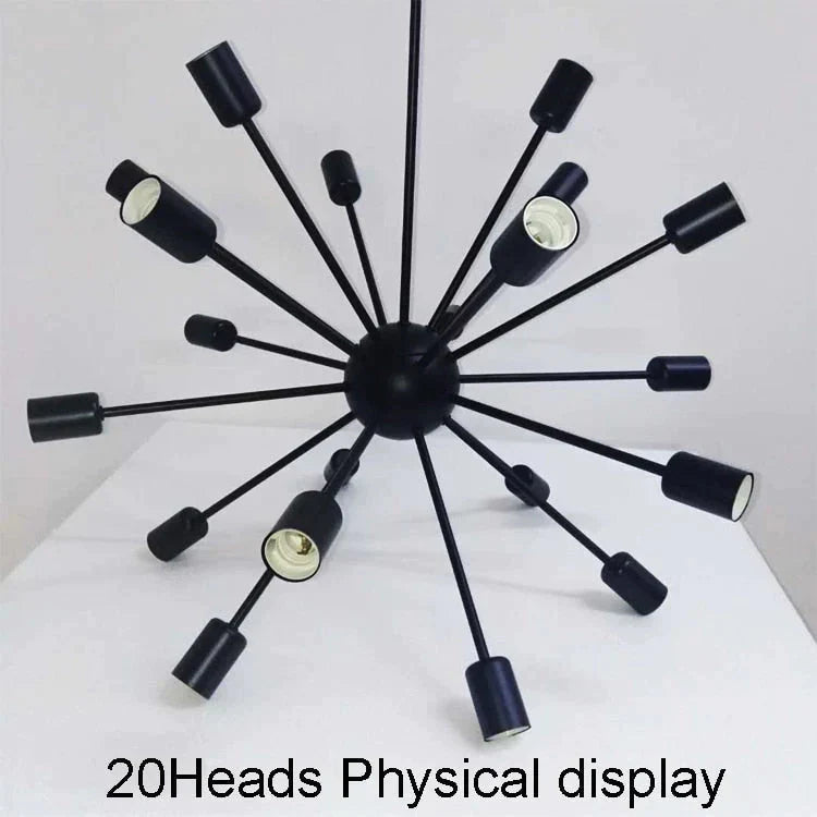 Vintage Industrial Pendant Light 12/16/18/20 Head Sputnik Lamp
