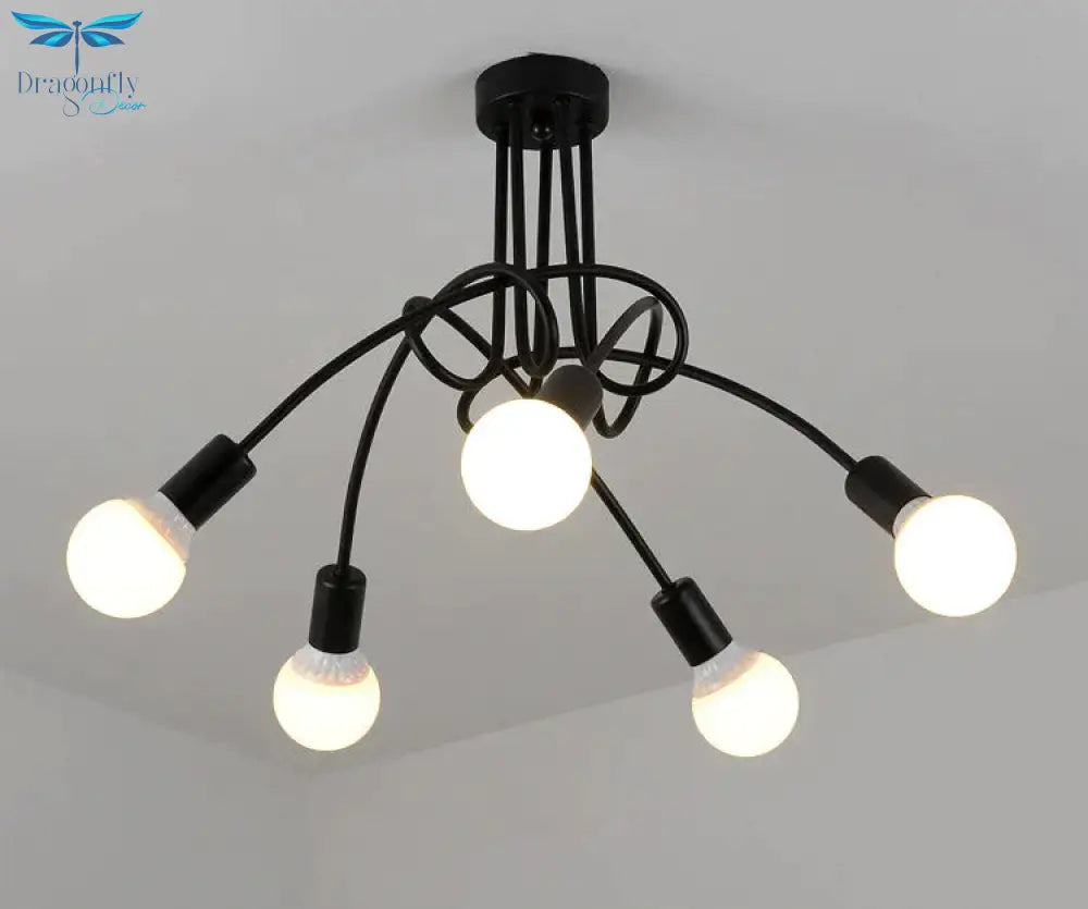 Vintage Loft Chandelier Ceiling Lamp Pendant Lights With No Bulbs