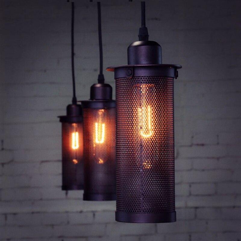 Vintage Metal Pendant Light Loft Kitchen Island Dining Table Living Room Retro Lamps Suspension