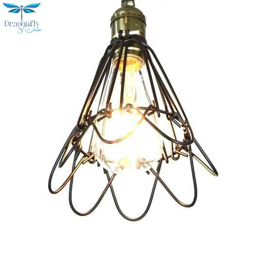 Vintage Retro Pendant Lights Kitchen Fixtures For Dining Bedroom Room Iron Lampshade Coffee Bar