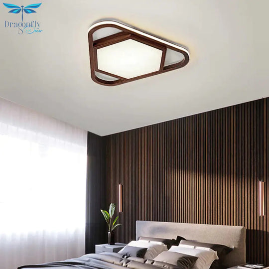 Walnut Bedroom Lamp Simple Creative Led Room Personality Ceiling
