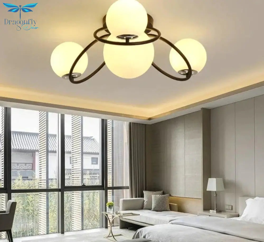 White/Black Led Pendant Lights Lamparas De Techo Modern Lighting For Living Room Bedroom Luminaire