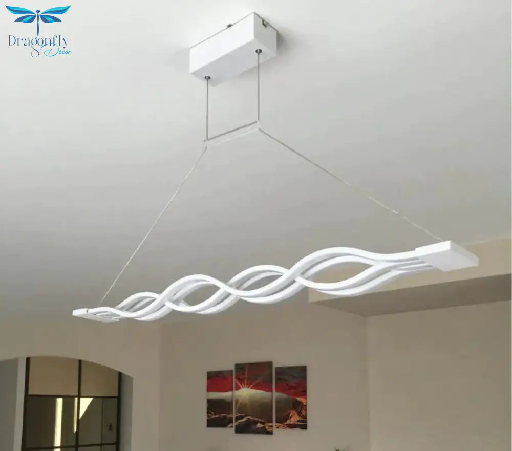 White Led Pendant Light For Living Room Dining Kitchen Hanging Lamp 120Cm 100Cm