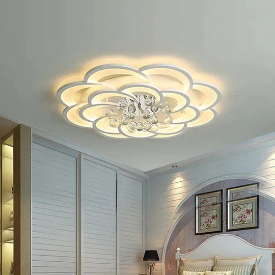 White Modern Led Ceiling Lights Fixture With Remote For Living Dining Room Home Bedroom Plafon Lamp