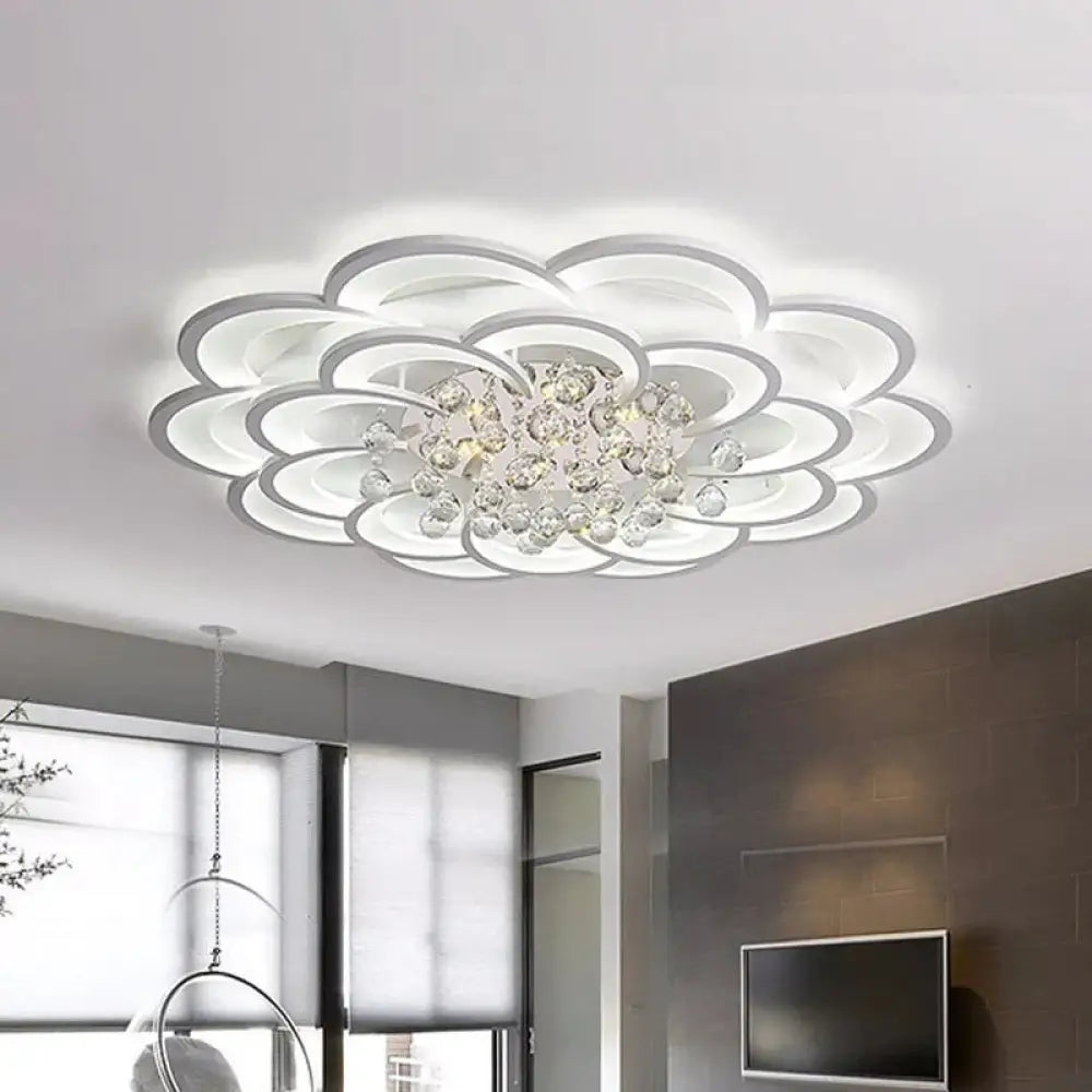 White Modern Led Ceiling Lights Fixture With Remote For Living Dining Room Home Bedroom Plafon Lamp