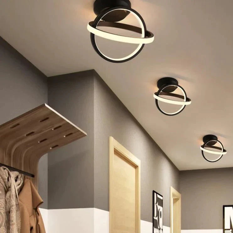 White/Black Color Ceiling Light Modern Led Corridor Lamp For Living Room Round Square Lighting Home