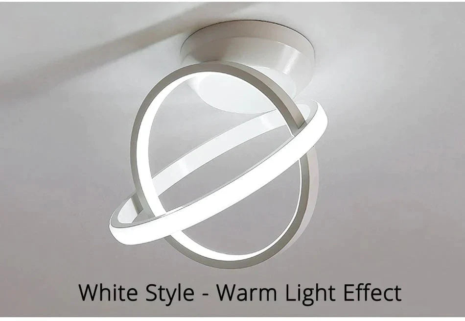 White/Black Color Ceiling Light Modern Led Corridor Lamp For Living Room Round Square Lighting Home